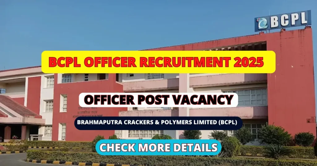 BCPL Officer Recruitment 2025