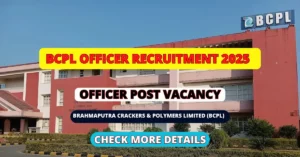 BCPL Officer Recruitment 2025