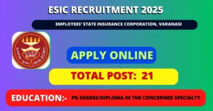 ESIC recruitment 2025