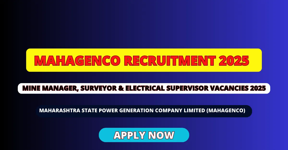 MAHAGENCO Recruitment 2025