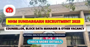 NHM, Sundargarh Recruitment 2025 Apply Now for 12 Posts