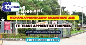 MIDHANI Apprenticeship Recruitment 2025