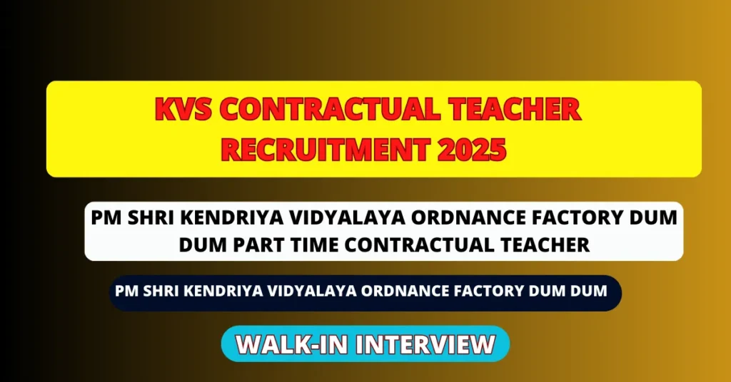 PM Shri Kendriya Vidyalaya Ordnance Factory Dum Dum