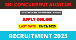 The SBI Concurrent Auditor Recruitment 2025, 1,194 Post, Apply Online