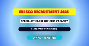 SBI SCO Recruitment 2025