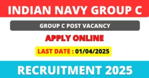 Indian Navy Group C Recruitment 2025