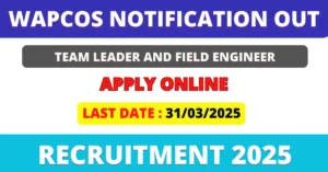 WAPCOS Recruitment 2025