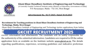 GKCIET Recruitment 2025