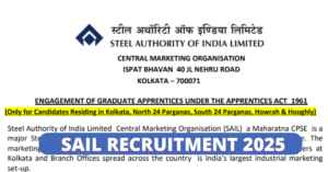 SAil Recruitment 2025