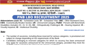 PNB LBO Recruitment 2025