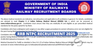 RRB NTPC Recruitment 2025