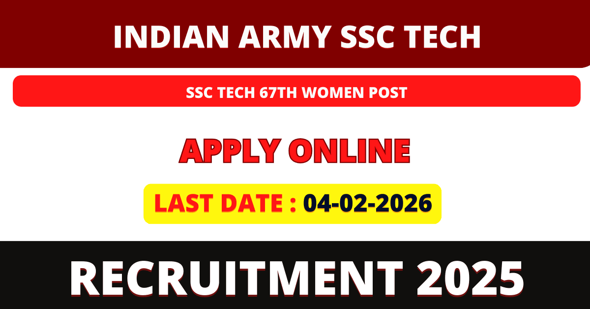 Indian Army SSC Tech Recruitment 2026