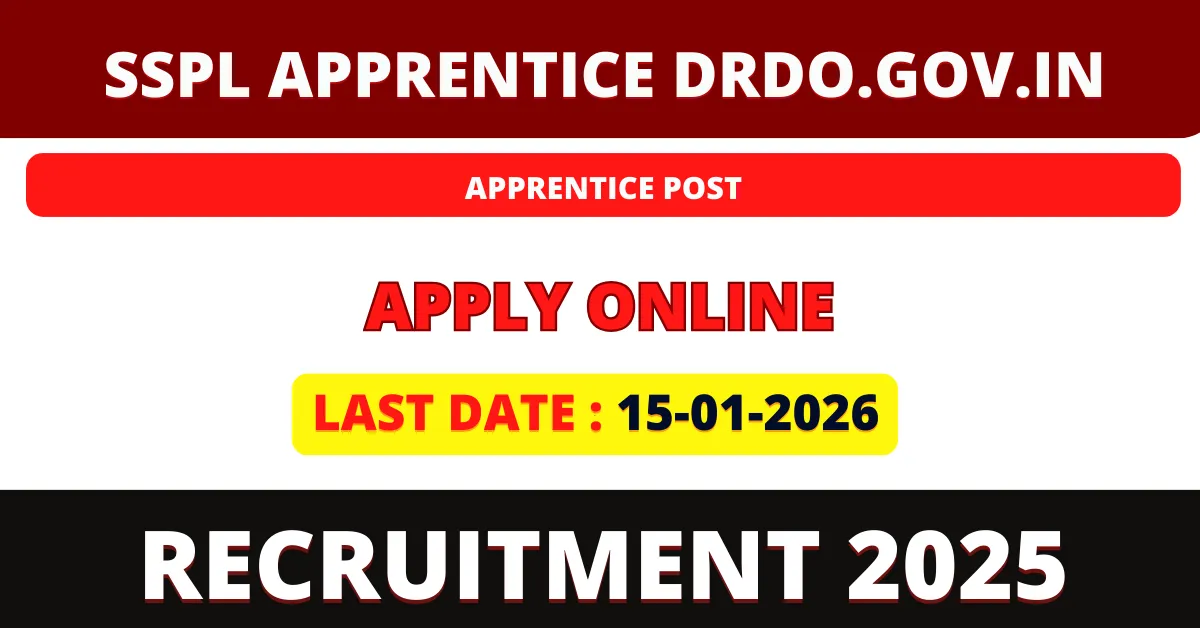 SSPL Apprentice Recruitment 2026