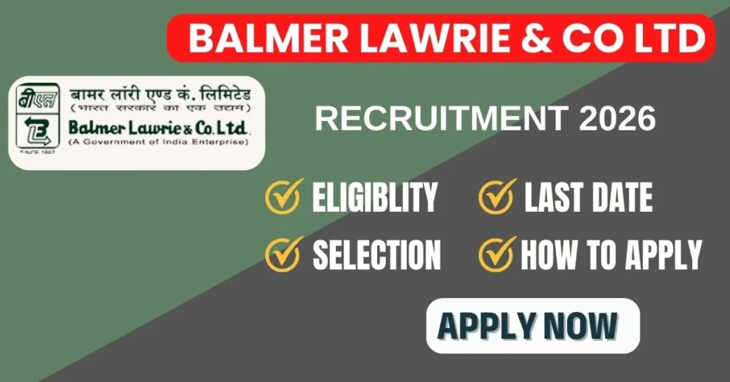 Balmer Lawrie Recruitment 2026