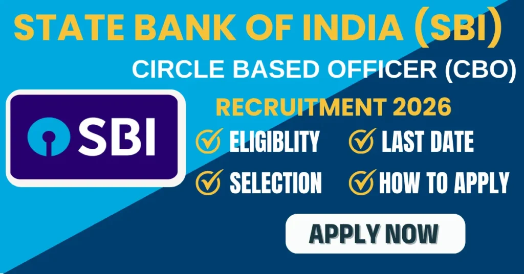 SBI CBO Recruitment 2026, Eligibility, Syllabus Apply for 2273 Post