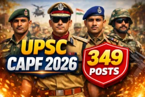 UPSC CAPF Recruitment 2026