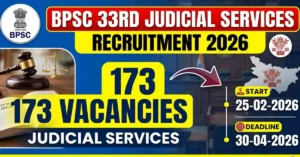 Bihar BPSC 33 Civil Judge Recruitment 2026