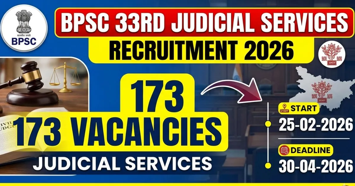 Bihar BPSC 33 Civil Judge Recruitment 2026