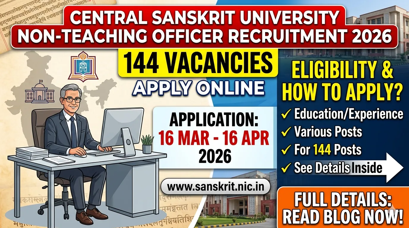 Central Sanskrit University Non-Teaching Recruitment 2026