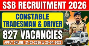 SSB Constable Recruitment 2026