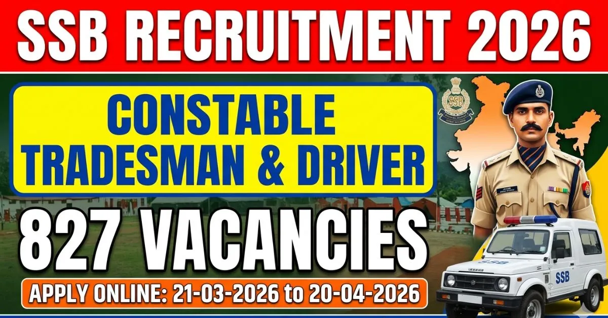 SSB Constable Recruitment 2026
